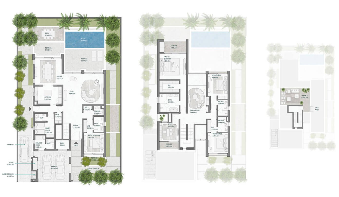 District One West Villas 4BR Floor plan