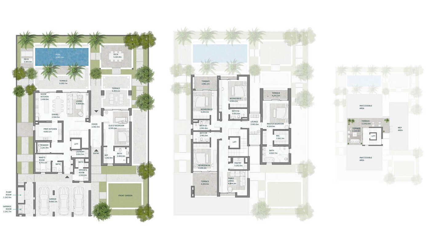District One West Villas 5BR Floor plan