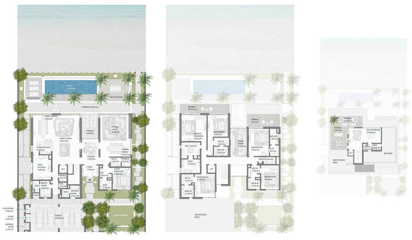 District One West Villas 6BR Floor plan