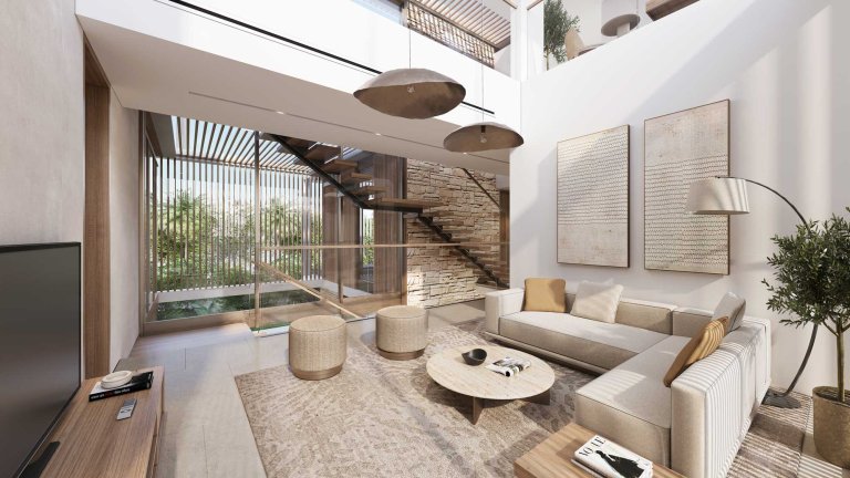 The Acres by Meraas 5BR living Area